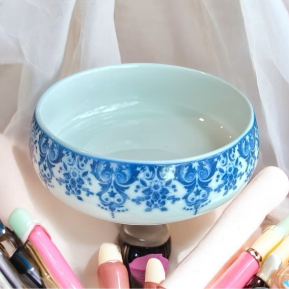 KLM Airlines DELFT Porcelain Blue & White Small 4 In Bowl By Marcel Wanders New - Picture 10 of 13